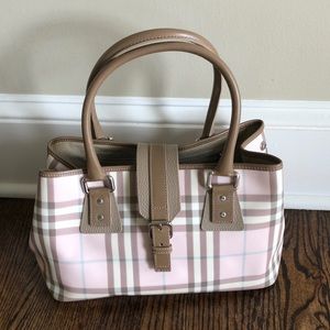 Burberry pink check purse